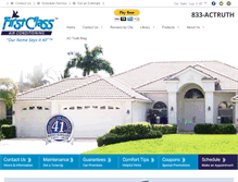 Tablet Screenshot of firstclassairconditioning.com